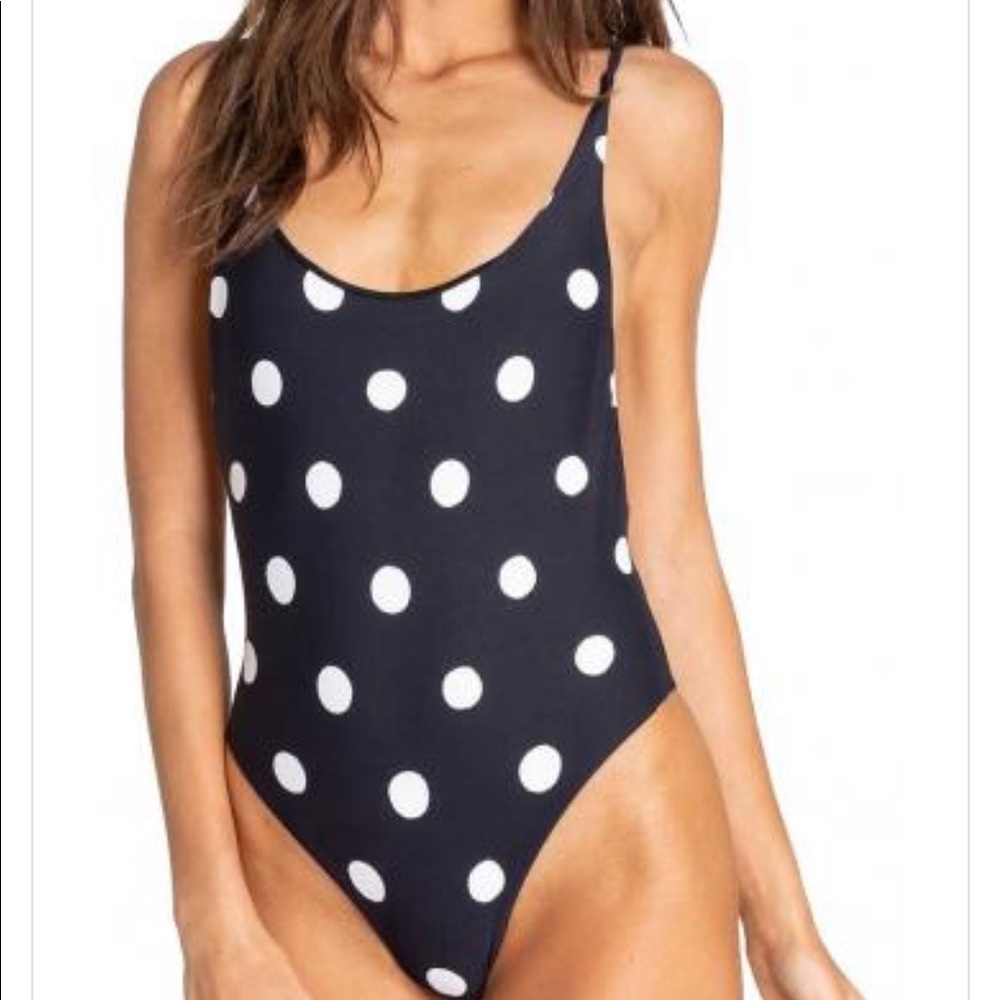 Billabong One Piece Swimsuit Black polka dot